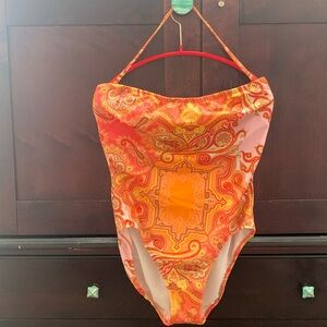 JCrew scarf print swimsuit🩱🦩